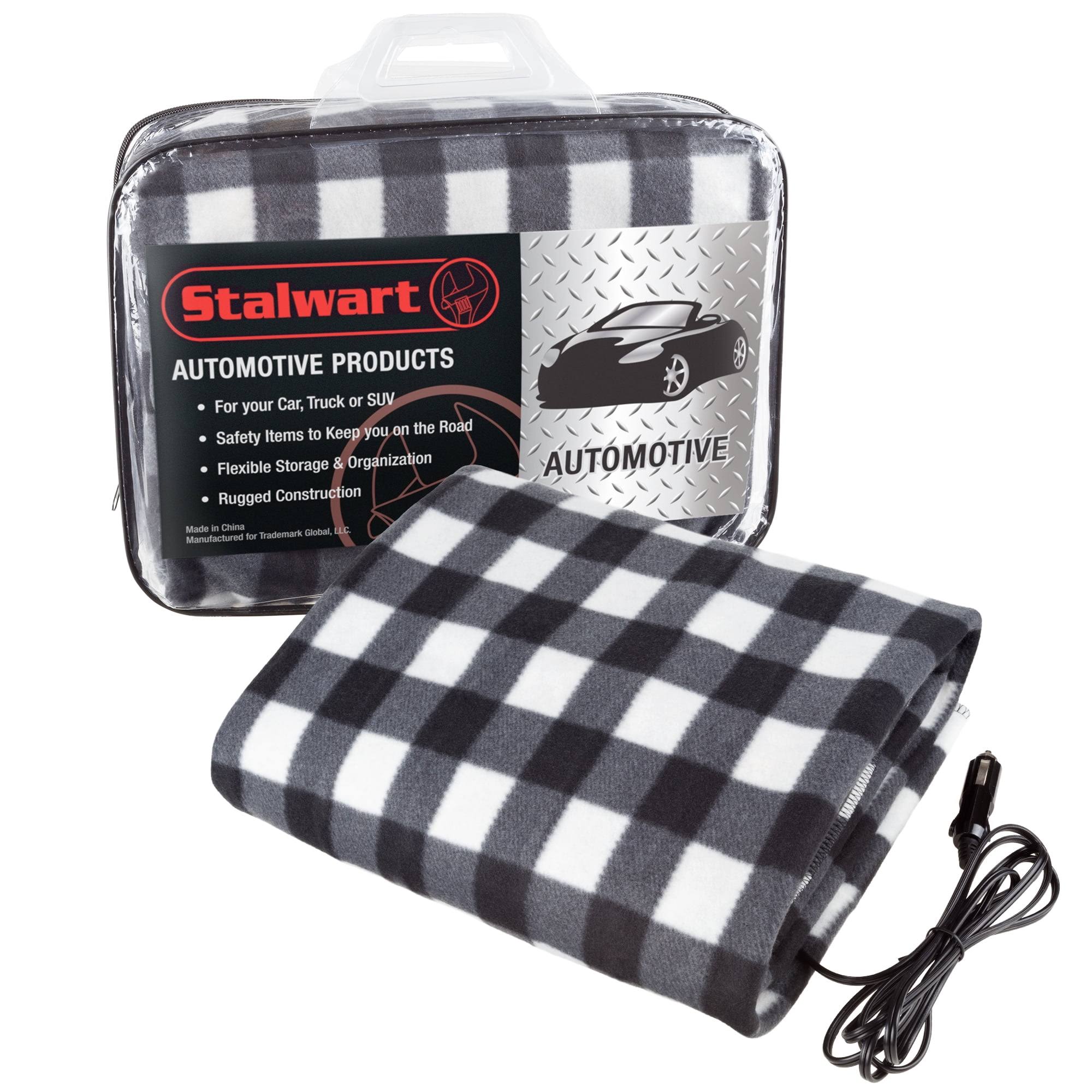 9e37c39a60c5367ddcd3673e2acfd1fc2dc4ac51c8dd1e35382ea1d2f99a664b.jpg Stalwart Electric Car Blanket- Heated 12V Polar Fleece Travel Throw for Car, Truck & RV - Image 1