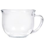 Greenbrier 1 x Large Clear Coffee, Tea or Soup Mug, 18 oz
