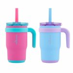 Reduce 14oz Coldee Tumbler with Handle for Kids Leakproof Insulated Stainless Steel Mug with Lid & Straw Keeps Drinks Cold Up to 18 Hrs ÿ Spill