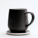 Ohom UI Set-Inkstone Black Self-heating Ceramic Mug, 12 oz