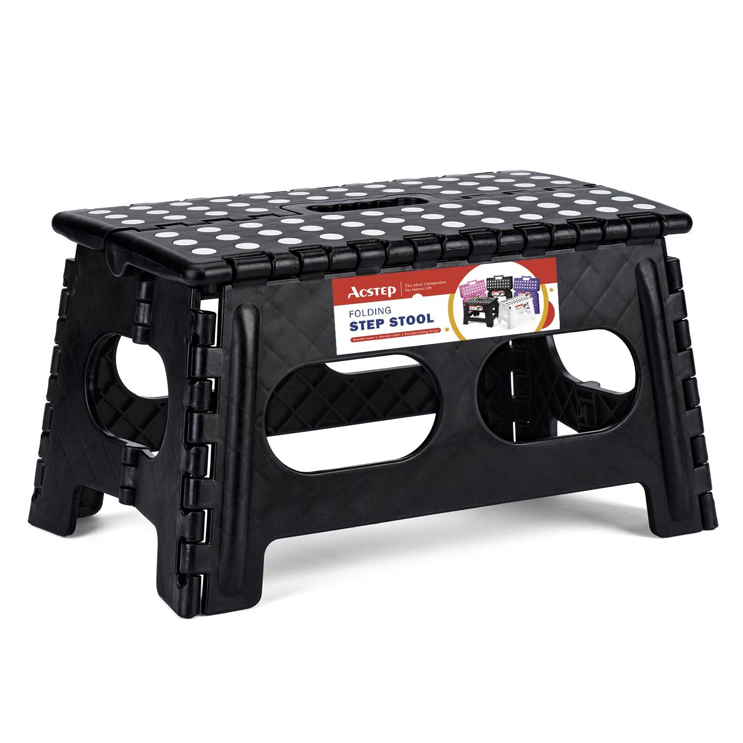 9e865026f60d5bbdeff4a43d851cb8423462f8980cbbb0bdee65687ce9e17740.jpg ACSTEP 15-Inch Extra Wide 9 Inch Height Heavy Duty Stepping Stool More Safe and Comfortable Non Slip Foldable Step Stool for Kids - Image 1