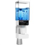 UMICKOO Automatic Mouthwash Dispenser Touchless 700mL(23.67 Oz),Wall Mounted Mouth Wash Dispenser for Bathroom with Magnetic Cups,Perfect for Kids
