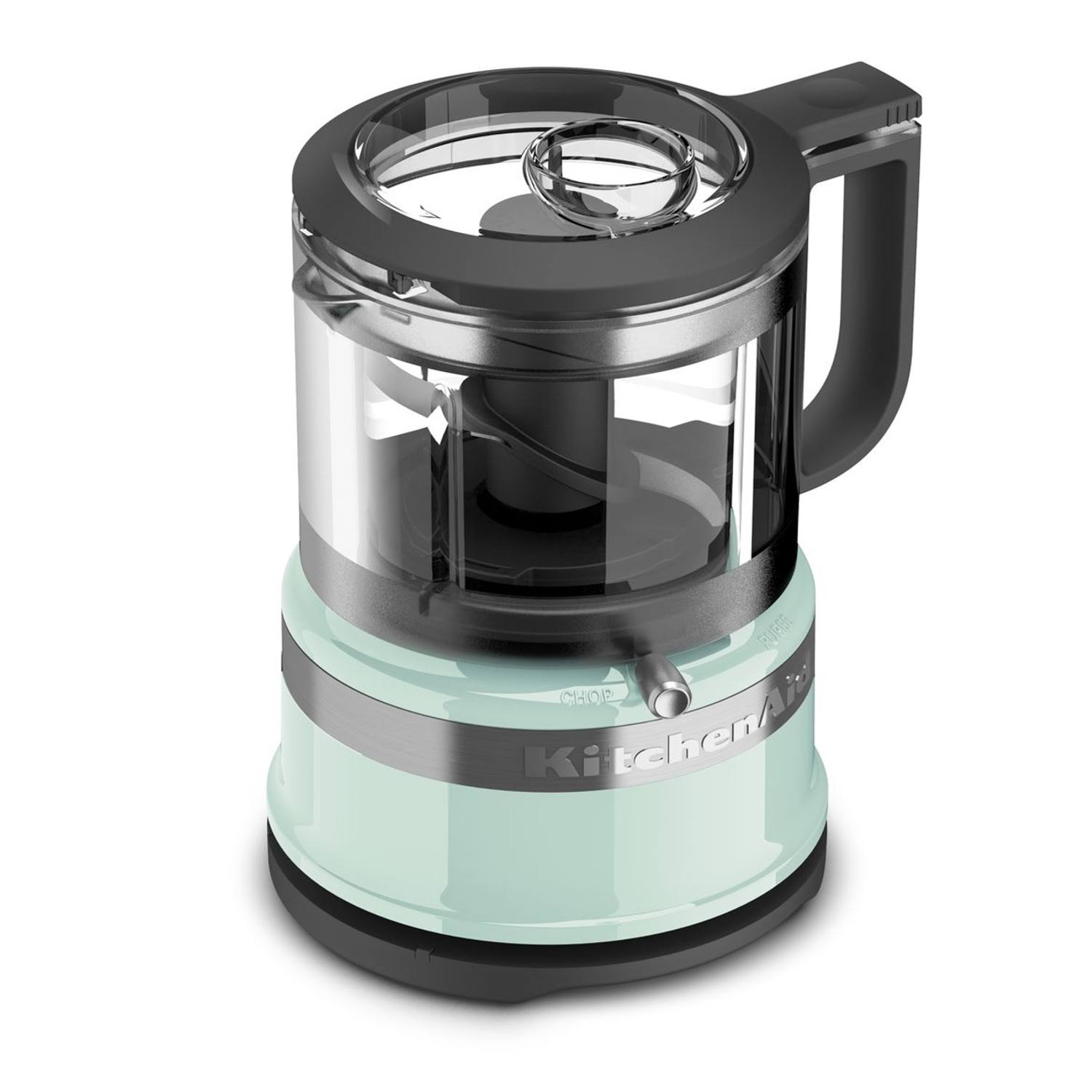 9eae24d8f617f4b3ca3086445e7cf3a5b473e768cfd2a7799a3161af383ac950.jpg KitchenAid KFC3516IC 3.5 Cup Mini Food Processor - Ice Blue - Image 1