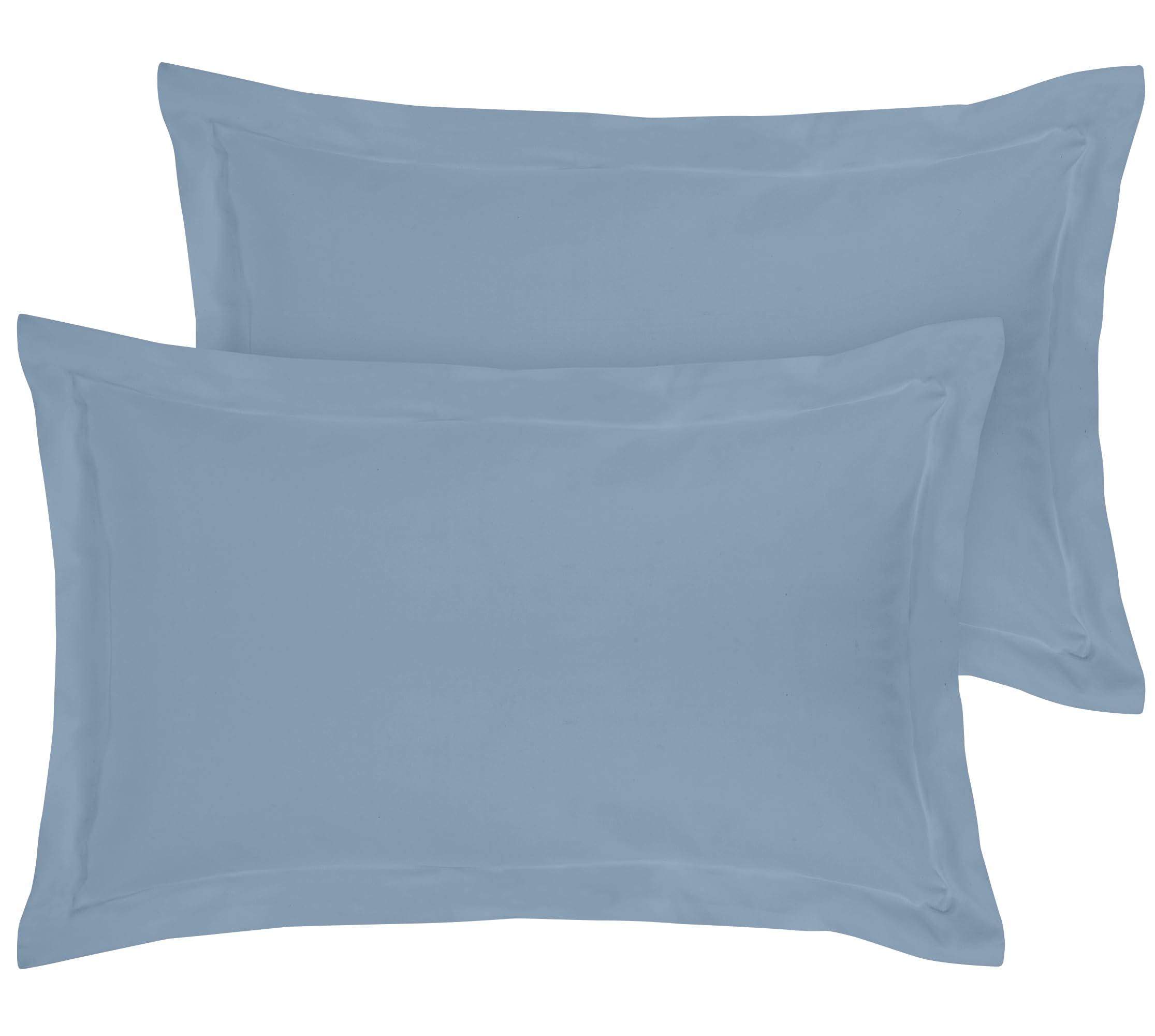 9ebf55c37e304aa262be5aff568b28d1ee11169a7c6b5cea3e6cfb9bb2a00f35.jpg Royale Linens Pillow Shams 2 Pack Standard Size 20x26 inch - Brushed 1800 Microfiber - Bed Pillow Shams, Wrinkle Resistant Super Soft and Cozy-Back - Image 1