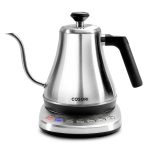 Cosori Electric Gooseneck Kettle with 5 Variable Presets, Pour Over Kettle & Coffee Kettle, 100% Stainless Steel Inner Lid & Bottom