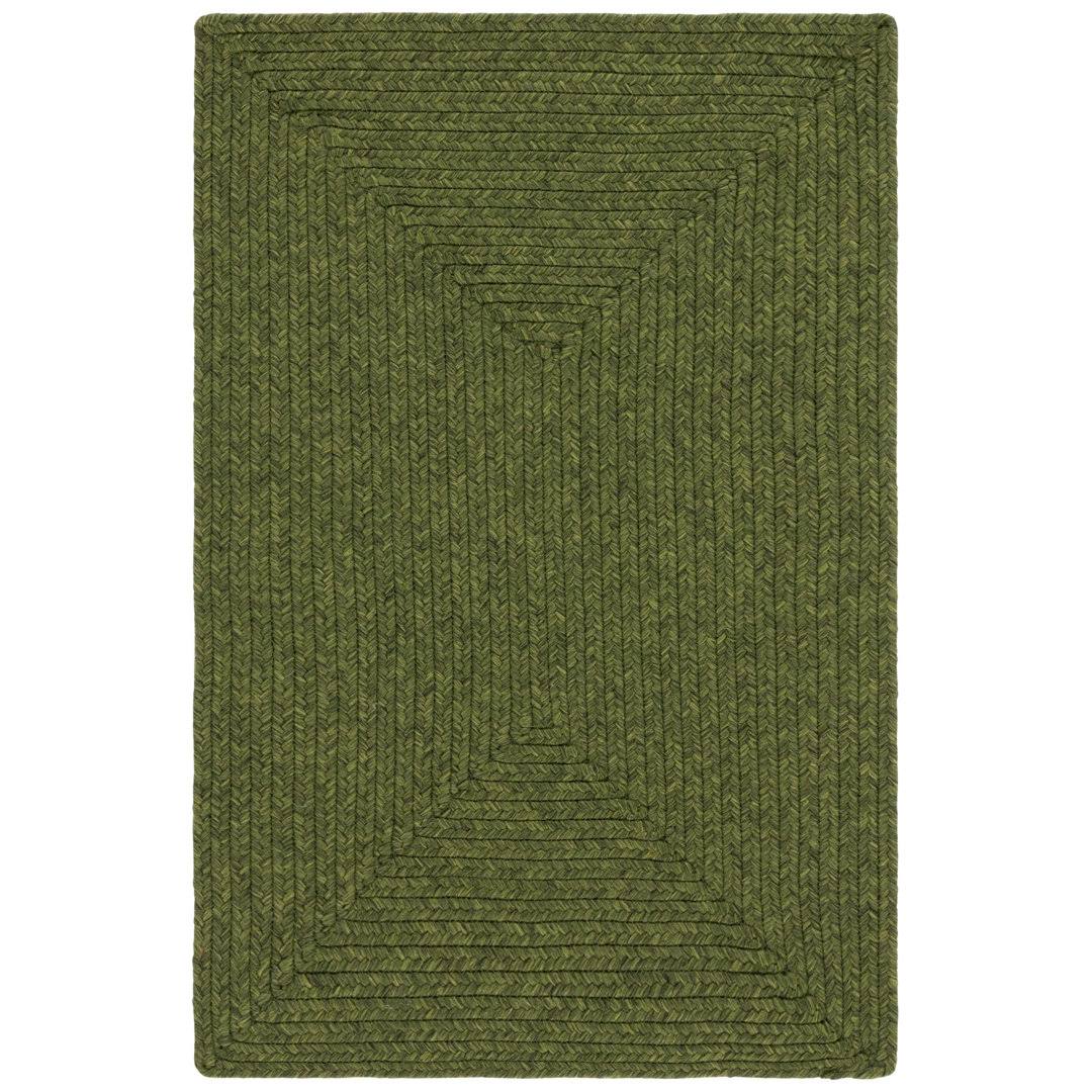 9ef247a9e53de6bacd142652773d2e8424d689a8d5b579e7a686a9a7cfb69fa1.jpg Garbrand Handmade Flatweave Green Area Rug Ebern Designs Rug Size: Rectangle 2' x 3' - Image 1