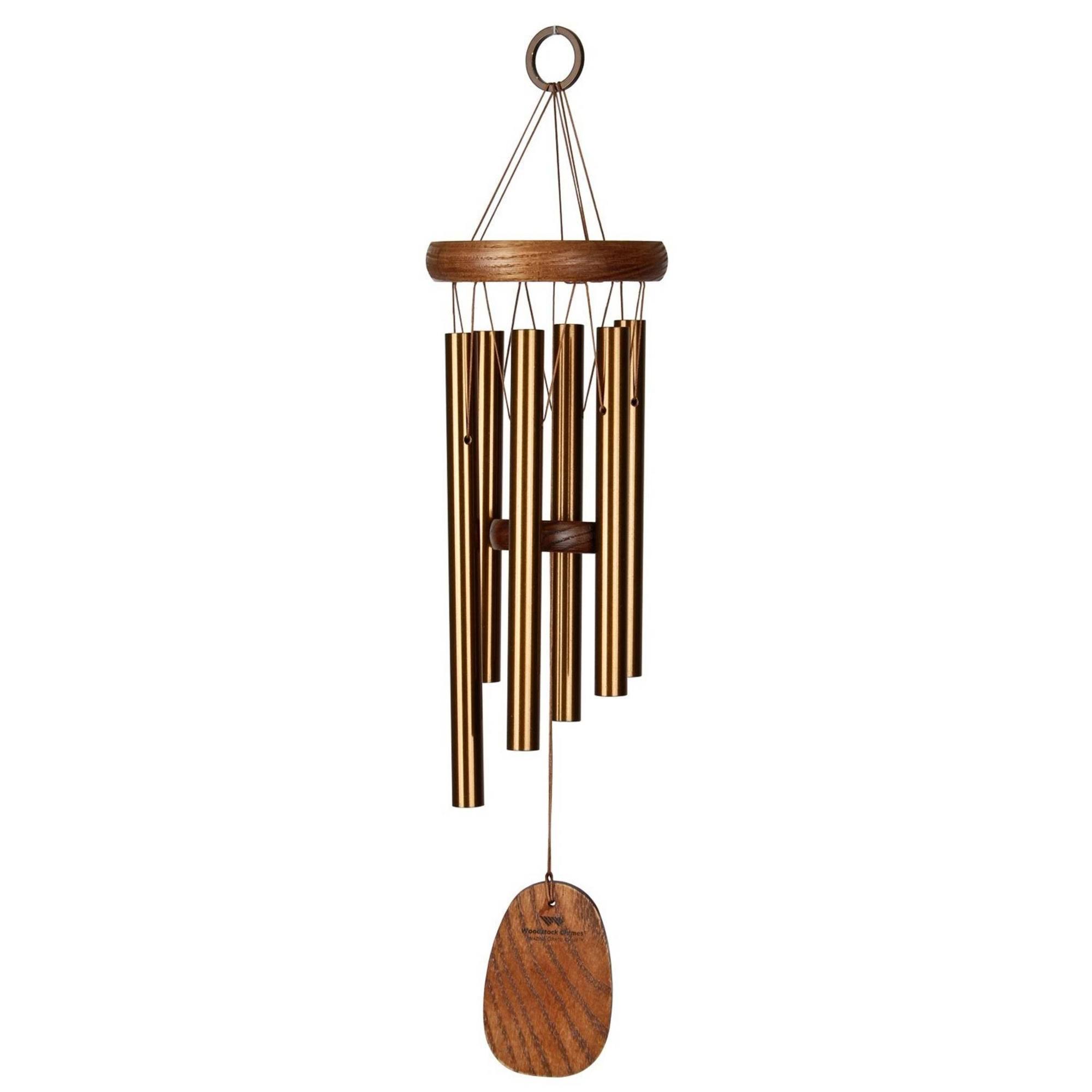 9f303e7efaf5e7fbde7aa775d3a23010c9a9bd3466b2c41eb0237529339125f6.jpg Woodstock Chimes Amazing Grace Chime - Small, Bronze - Image 1