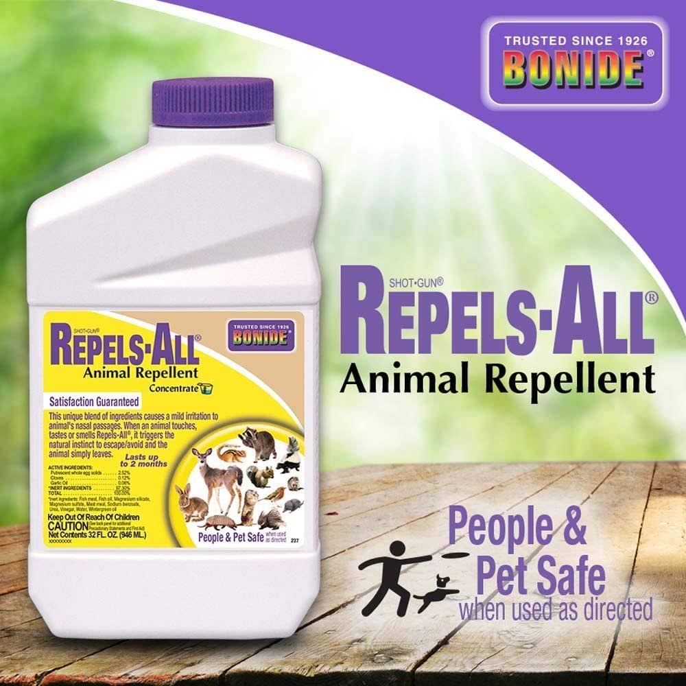 Bonide 237 Repels-All Animal Repellent Liquid Concentrate, 32-Ounce, Size: 32 oz.