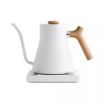 Fellow Stagg EKG Electric Kettle Matte White with Maple