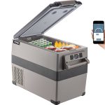 VEVOR Car Fridge Freezer Cooler Mini Refrigerator 47.5QT Portable LG Compressor 12/24V
