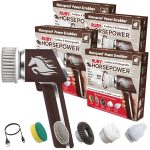 Horsepower Handheld Cordless Rechargeable Spinning Power Scrubber, As Seen On TV, 4 Pack