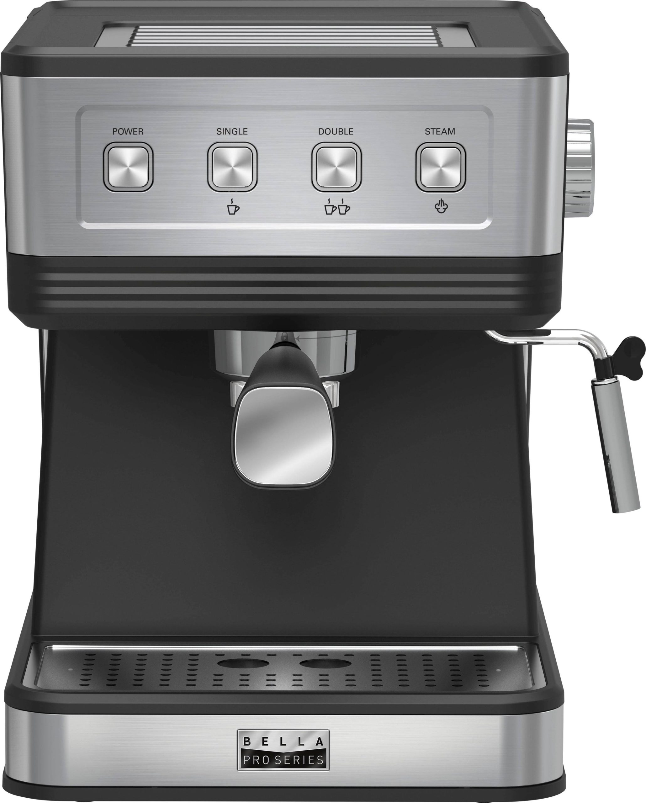 9f9a83cd5c6b80a69e88a33bc502e1f6e98a235dacd3c1bc01c330d8353cf11d.jpg Bella Pro Series - Espresso Machine with 20 Bars of Pressure - Stainless Steel - Image 1