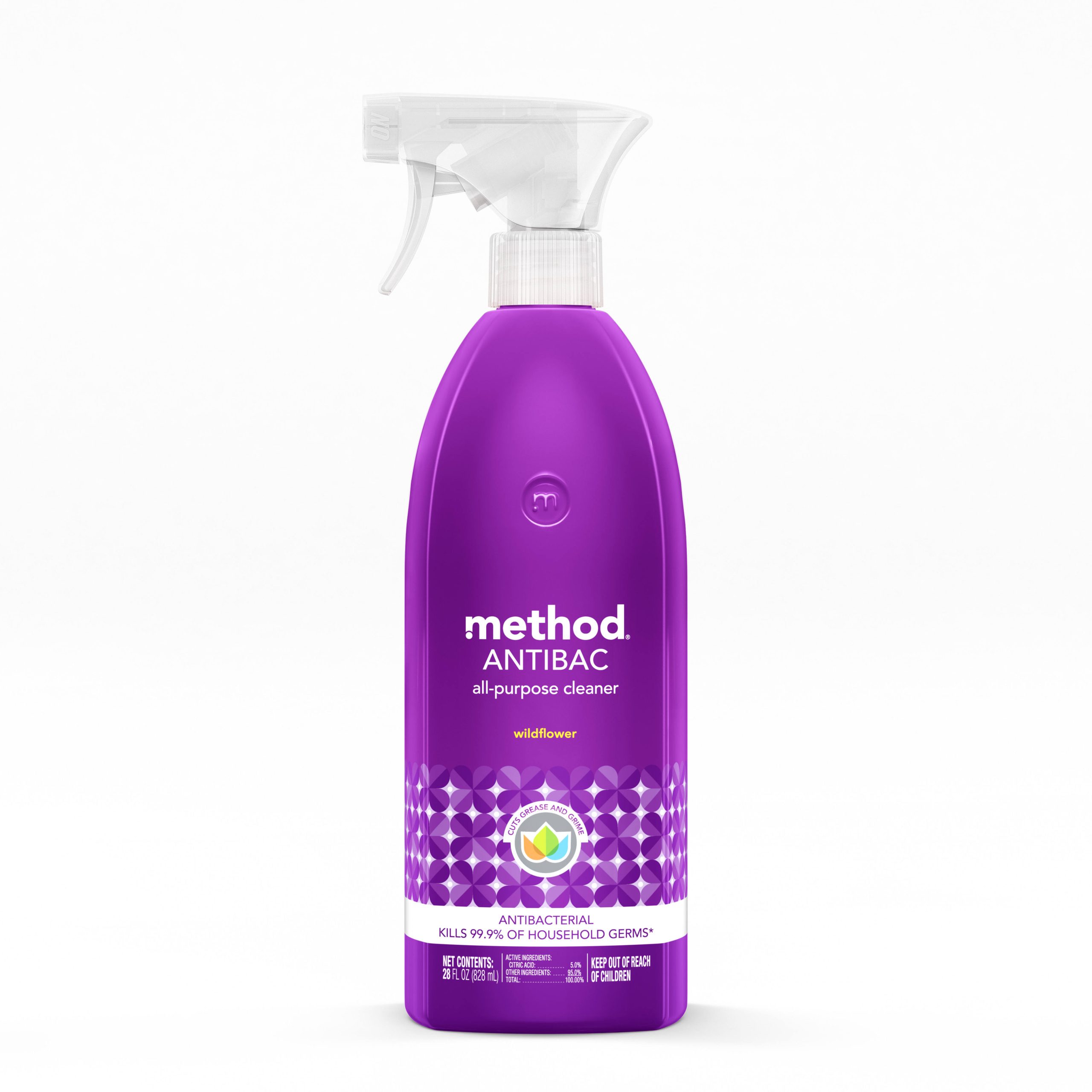 9faf16de5012331fdfb17a3bd90da842b1daf2eecb5b0391fa55355ef2b64785.jpg Method All-Purpose Cleaner, Wildflower, Antibac - 28 fl oz - Image 1
