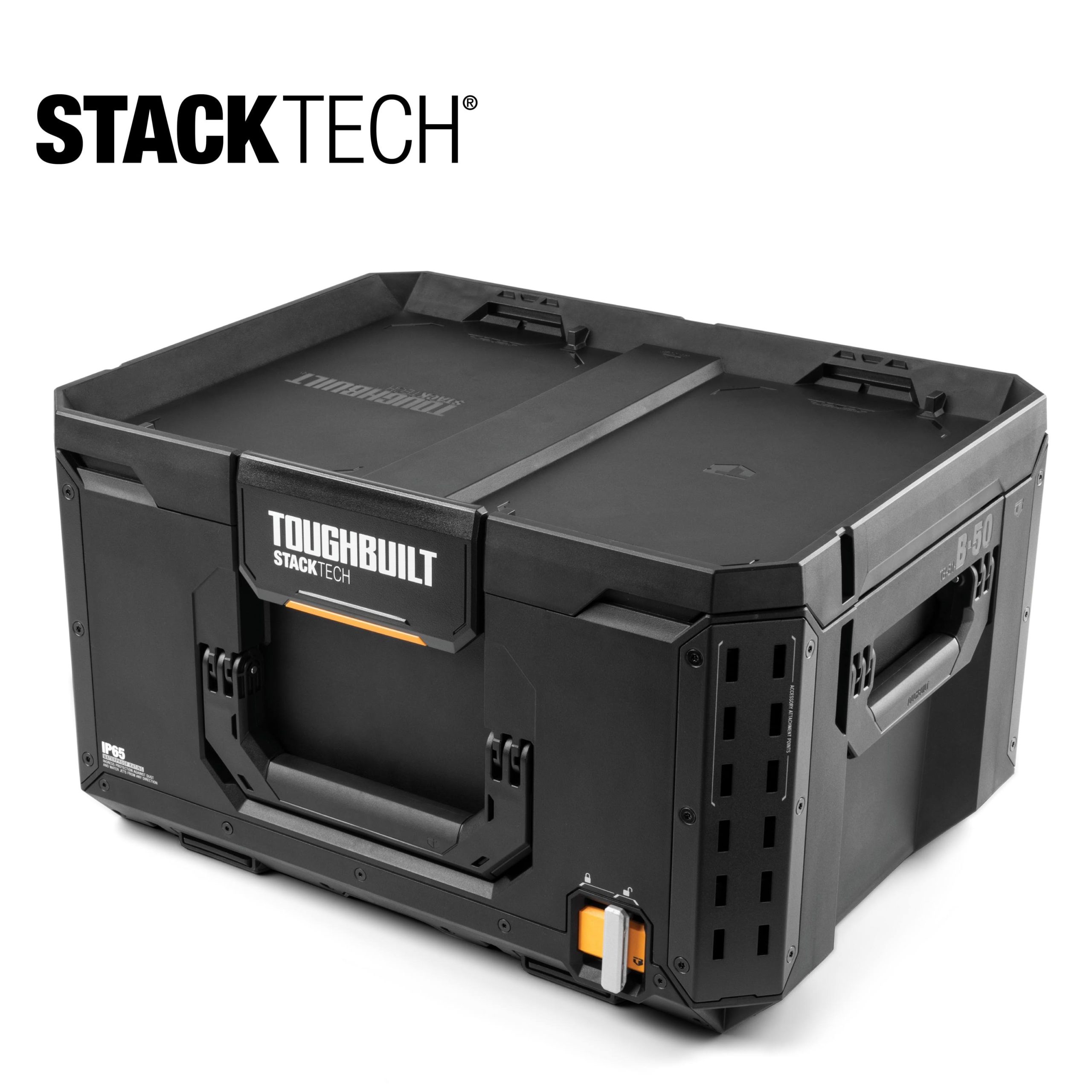 9fc0d7f88b08e17a06a9c4aead4c22d3eda1ec8f908dab0746810753e1f1286c.jpg Toughbuilt STACKTECH Large 21-in Plastic Tool Box | TB-B1-B-50 - Image 1