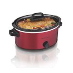 Hamilton Beach 6 Quart Slow Cooker, Red