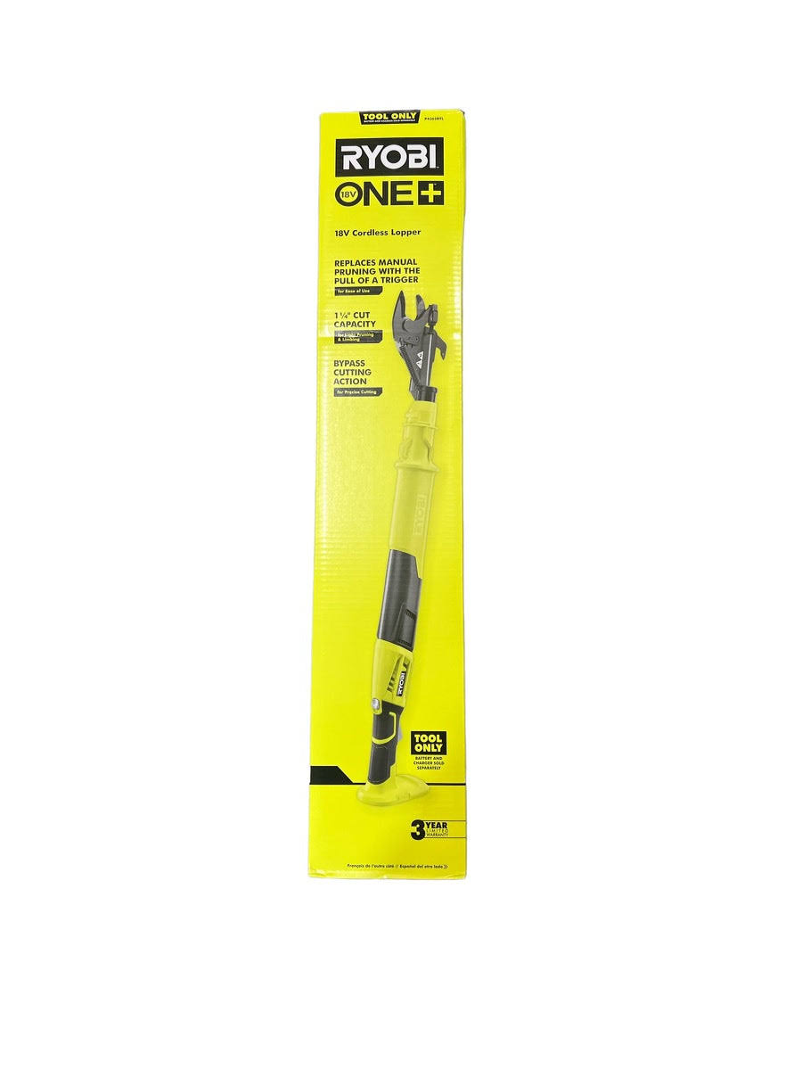 a0306af81c3e45a042d42c3c968b0fe192e7448c8fb56af2296c4344a01b07e5.jpg Ryobi P4362BTL ONE+ 18V Cordless Battery Lopper (Tool Only) - Image 1