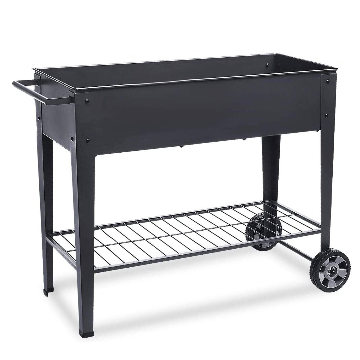 a03ef99298c28294779f879c02fd0347135739042437f0c943c73fa4b56dca39.jpg FOYUEE Raised Planter Box with Legs Outdoor Elevated Garden Bed on Wheels for Vegetables Flower Herb - Image 1