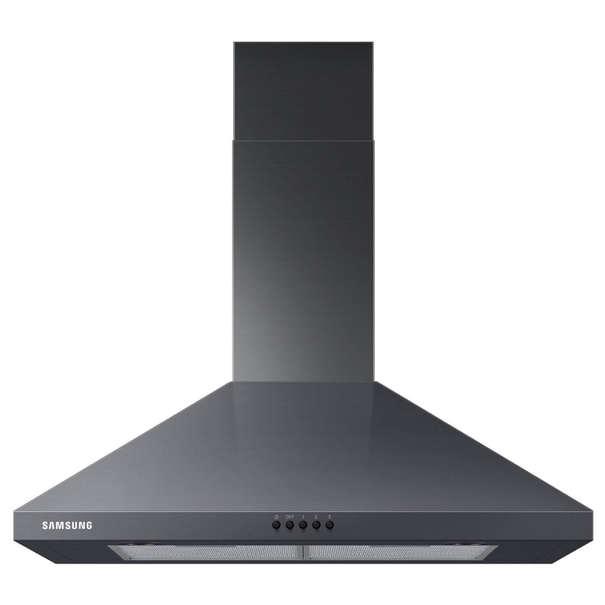 a068e1873feba27fed90f29baa5e59ce6fe540ec87aaab006074948e67f31b4d.jpg NK30R5000WG Samsung 30" Wall Mount Chimney Range Hood With 390 CFM and LED Lighting - Fingerprint Resistant Black Stainless Steel - Image 1