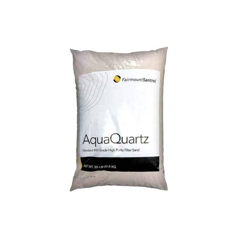 a06a642ae66763e40d600ebfcfd2fe5b9e59f771dd4c418ad4f81a25955fd595.jpg AquaQuartz #20 Grade Silica Pool Filter Sand (50 Pounds) - Image 1