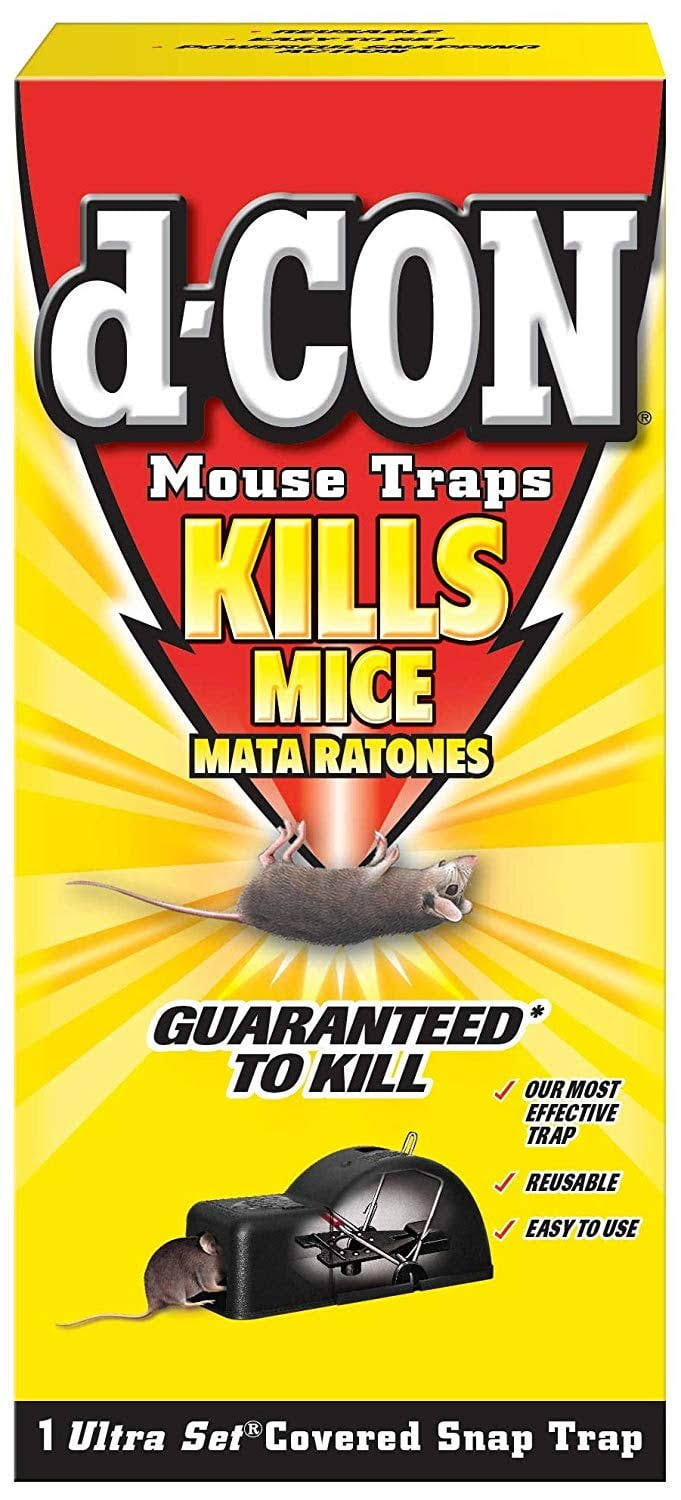 a11313a1aa415450e413a74137e11ffde4a03b2eaf695753bf3b79a9007df6dc.jpg d-CON Reusable Ultra Set Covered Mouse Snap Trap, 6 Traps 6 Packs x 1 Trap Pack of 9 - Image 1