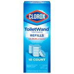 Clorox Toilet Wand Toilet Cleaning, Refills - 10 pads, 1.74 oz