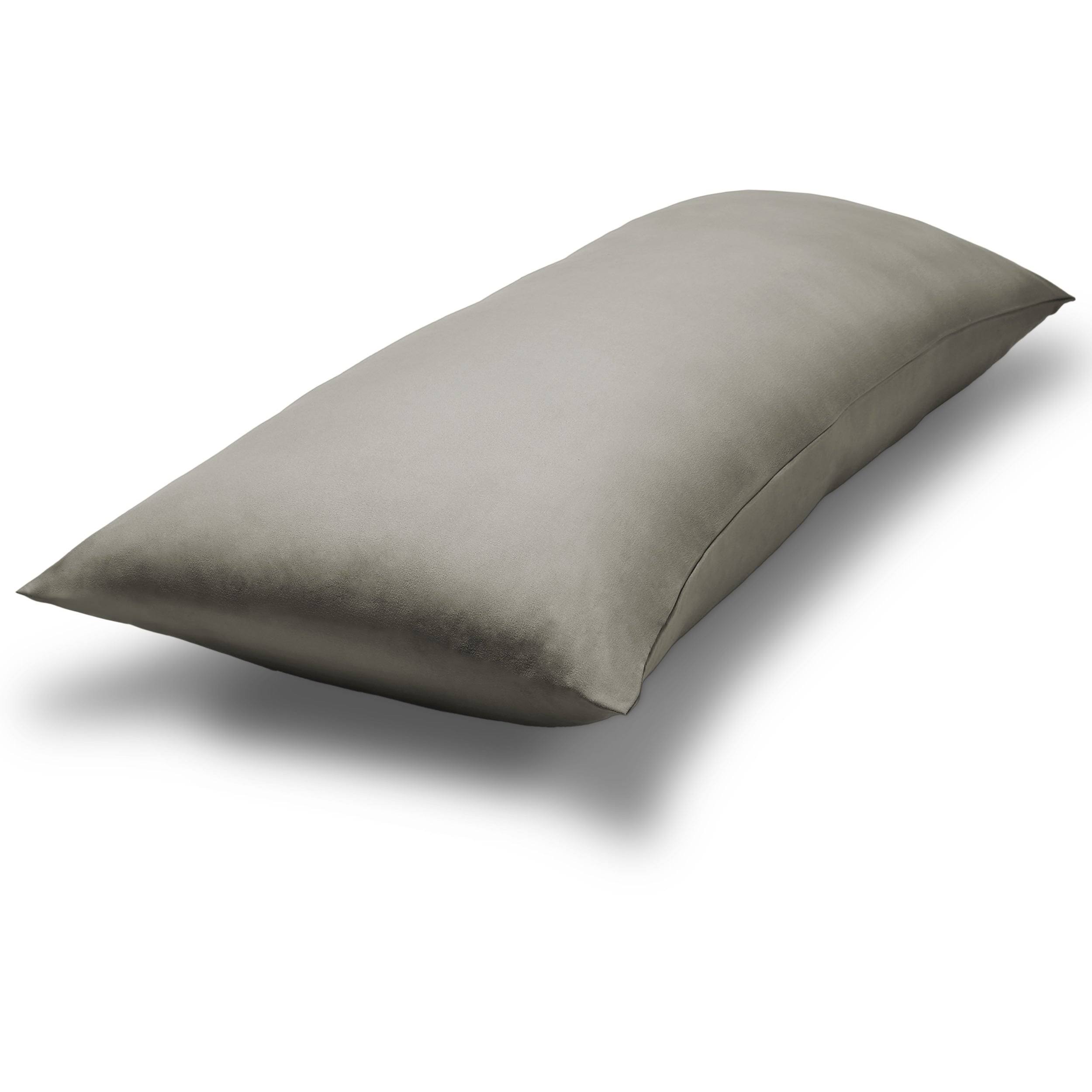 a1452b06eaf9b46df4f28beb51bd41b67d8d25a4279ba27fddfa353d15b748d2.jpg Bare Home Ultra-Soft Body Pillowcase - Light Grey - Image 1