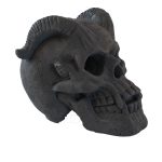 AECOJOY Refractory Materials Fireproof Imitated Human Fire Pit Skulls Gas Log, Halloween Decor, BBQ