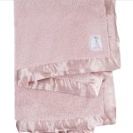Little Giraffe - Chenille Baby Blanket - Dusty Pink