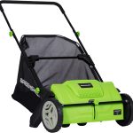 GreenSweep Pickup Pro Garden Sweeper - Manual Leaf & Grass Push Lawn Sweeper