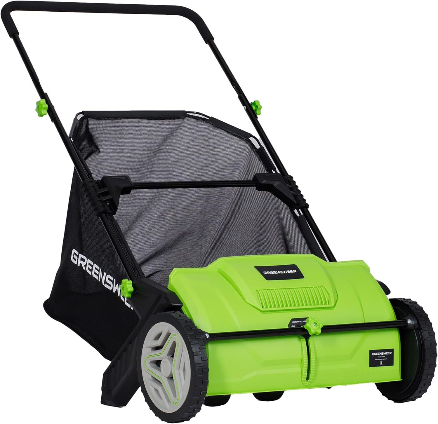 a17af55f56a2b5ad75e26cedb53b16429fcca0c47db3c84cc10bb7343ca22c05.jpg GreenSweep Pickup Pro Garden Sweeper - Manual Leaf & Grass Push Lawn Sweeper - Image 1