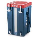 RTIC Halftime Water Cooler 6 Gallon Portable Carrier Container, Drink Beverage Dispenser, Stackable with 2 Taps, Bottleless, BPA-Free, for Sports,