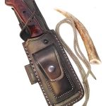 Ottoza Handmade Leather Knife Sheath Side Draw Knife Sheath - Bushcraft Knife Sheath - Hunting Knife Sheath - Survival Knife Sheath - Vertical Knife