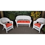 Bay Isle Home Solid 3 Piece Outdoor Loveseat/Chair Cushion Set