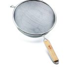 Tablecraft 94 Tinned Single Fine Mesh Strainer, 8"