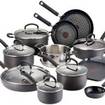 T-Fal Ultimate Hard Anodized Nonstick 17 Piece Cookware Set Black