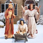 Holy Family Outdoor Nativity Set - 4 Piece Set