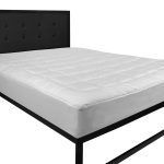 Flash Furniture Capri Comfortable Sleep White Mattress Pad - Deep Pocket - Twin Size - Quilted Cotton Top - Hypoallergenic - Fits 8 inch-21 inch