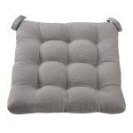 Mainstays Gray Color Textured Chair Seat Pad Chair Cushion - Each
