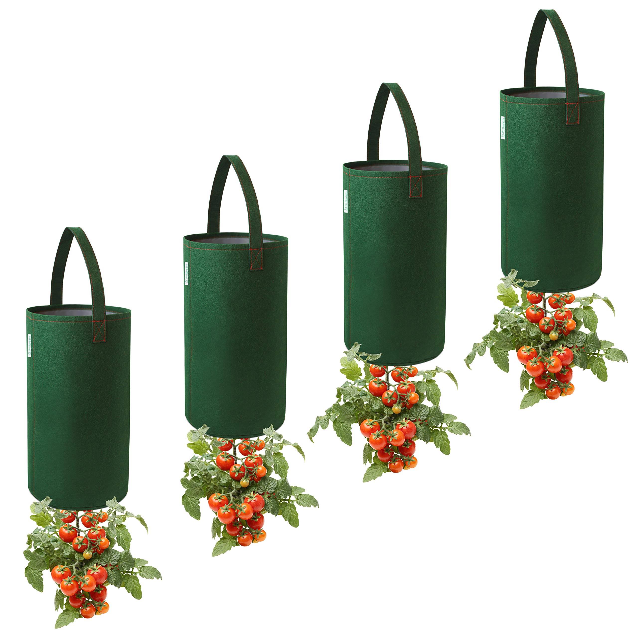 a251281810ddf48d2fa15b106c129b7c309d066234eaeb5ca9932839a4d9dea0.jpg Pri Gardens Upside Down Tomato Planter, (2- Pack) Hooks Included - Image 1