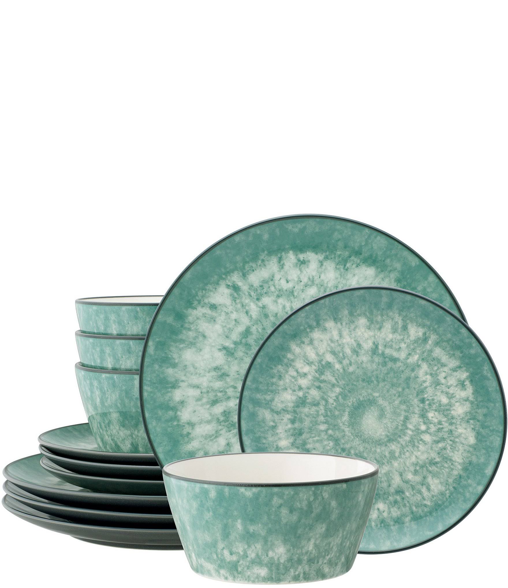 a254ce36267d1f61bb631d0e2e4d2b189f5146e32d7739e4d043a8617c94e320.jpg Noritake Colorkraft Essence 12 Piece Dinnerware Set, Service for 4 - Jade - Image 1
