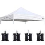 10x10 Pop Up Canopy Tent Top Cover with 4PC Pack Canopy Weight Bag