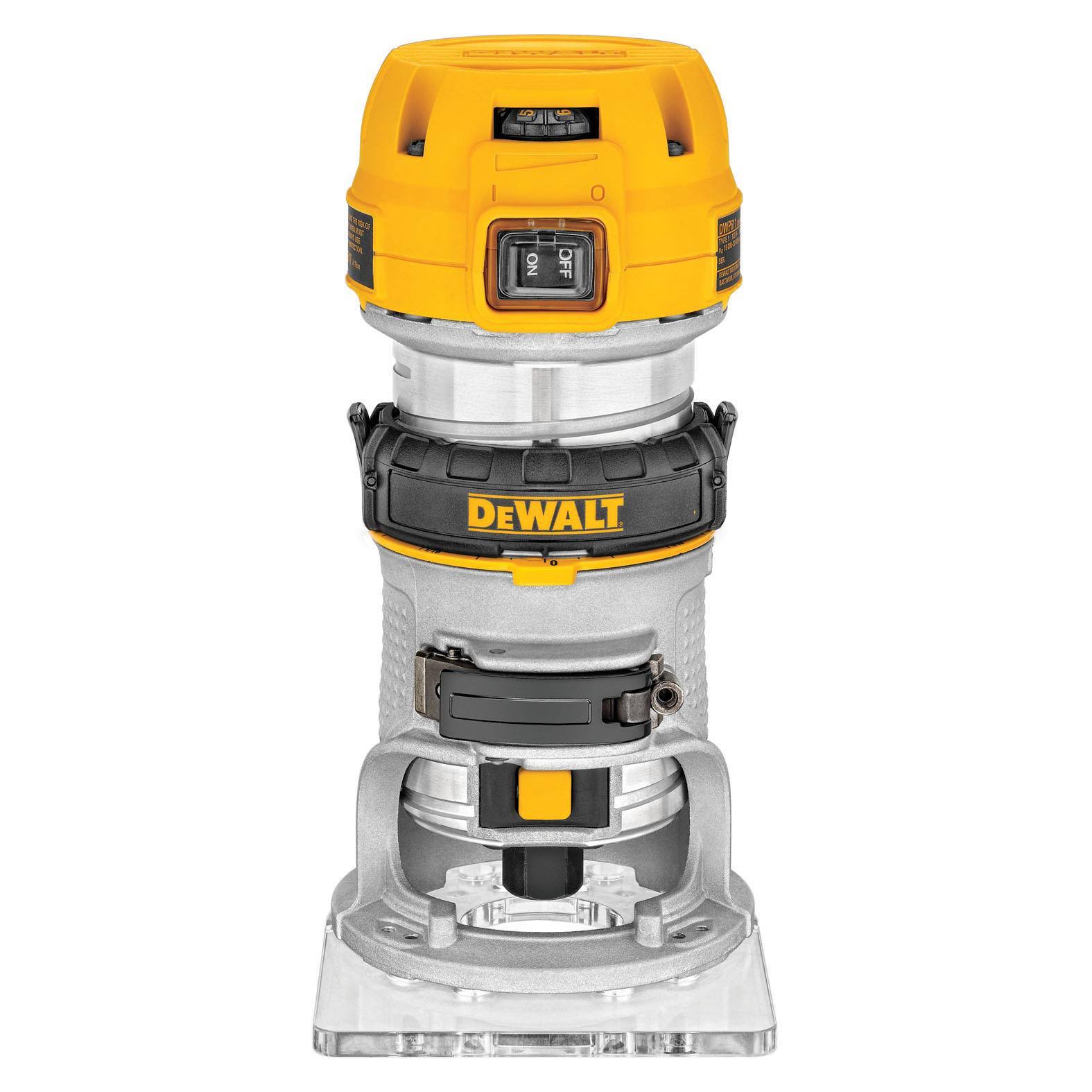 a26f66435651039b440fe7c697e02dcfecd90db1c17757dde195ef0f2c6a5dcb.jpg Dewalt Max Torque Variable Speed Compact Router with LED's - 1.25 HP - Image 1