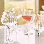 Waterfall Red Wine Glasses, Set of 4 by Anthropologie in Clear, Size: S/4 Red Wine