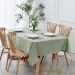 maxmill Textured Rectangle Tablecloth Water Resistant Wrinkle Free Spill-Proof, Soft Jacquard Table Cloth for Banquet Parties Event Holiday Dinner,