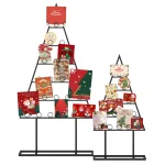 Tangkula 2 Pack Christmas Card Holder for Home Office Party Decoration