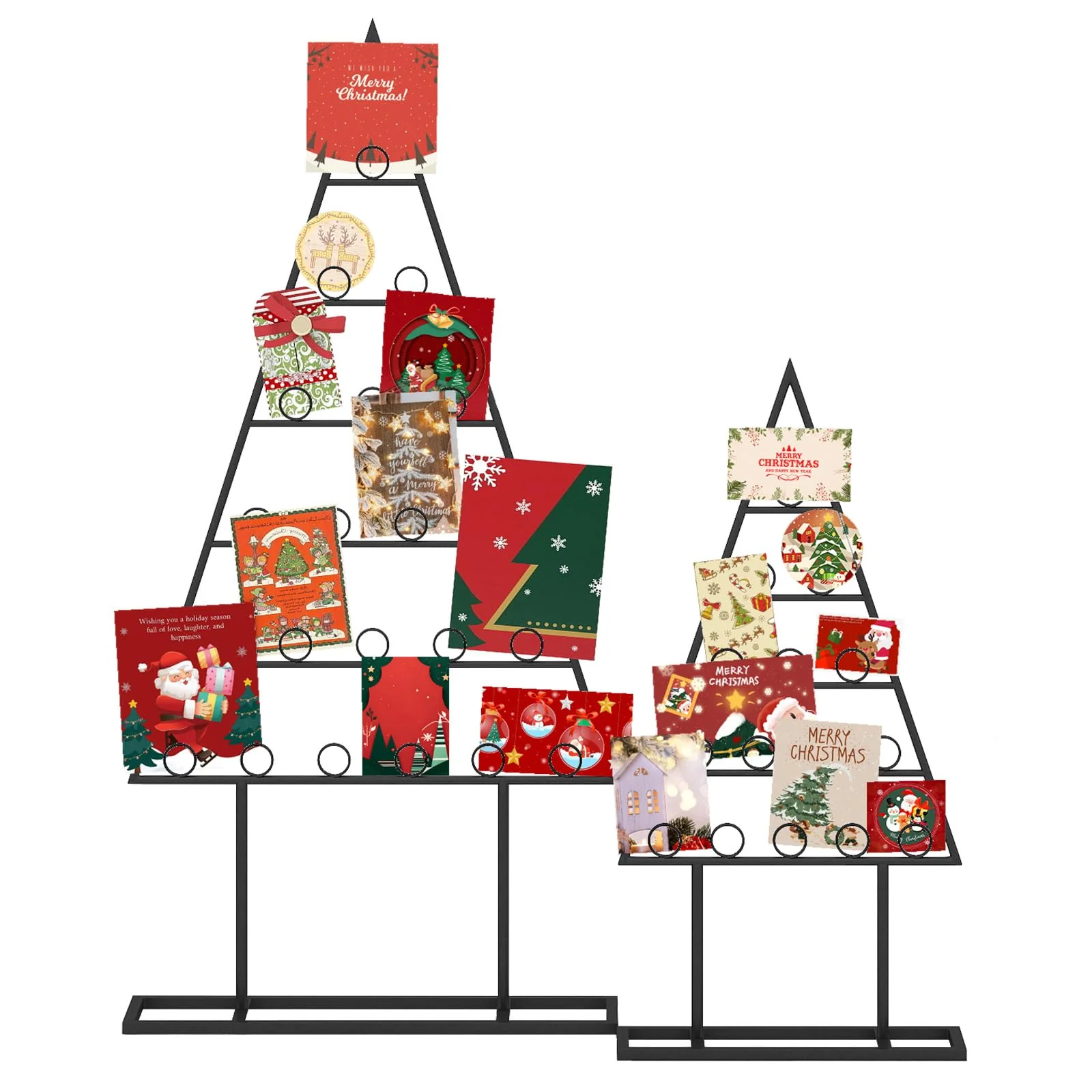 a285b76b11ef300b8cb8f2c16e5aaa27e9c1c16014cd466203724b35453836ca.webp Tangkula 2 Pack Christmas Card Holder for Home Office Party Decoration - Image 1
