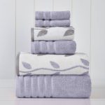Hodapp 6 Piece 100% Cotton Towel Set Three Posts Color: Grey Lavender