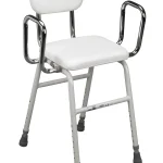 Drive Medical All - Purpose Kitchen Stool W/ Adjustable Arms and Padded Seat