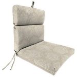 Jordan Manufacturing - Gallan Taupe Stripe & Chet Reversible Outdoor Chair Cushion