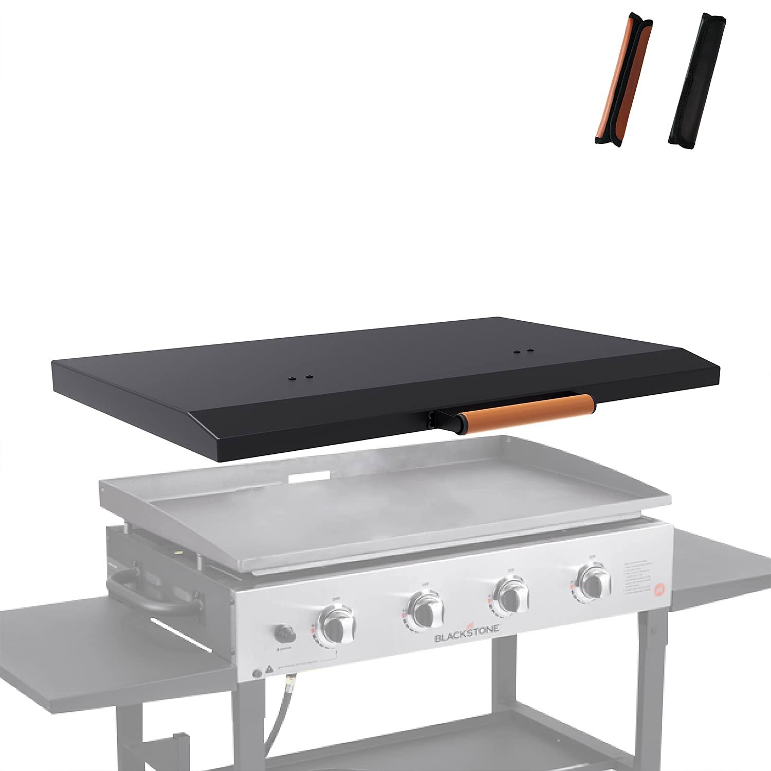 a2c4a7bedf7462d68d8574c5b5d6bea2c8ab279f3b7f02034b00c72aa7373830.jpg G Taleco Gear Blackstone Griddle Cover 36 inch. Matte Texture Aluminum Blackstone Grill LID. Powder-Coated, Suitable for 36 inch Blackstone Storage - Image 1